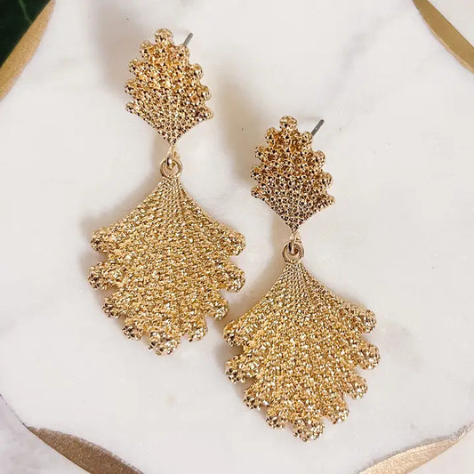 Gold Leaf Earrings