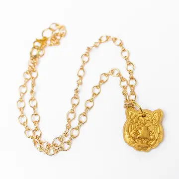 Gold Chain w/Tiger