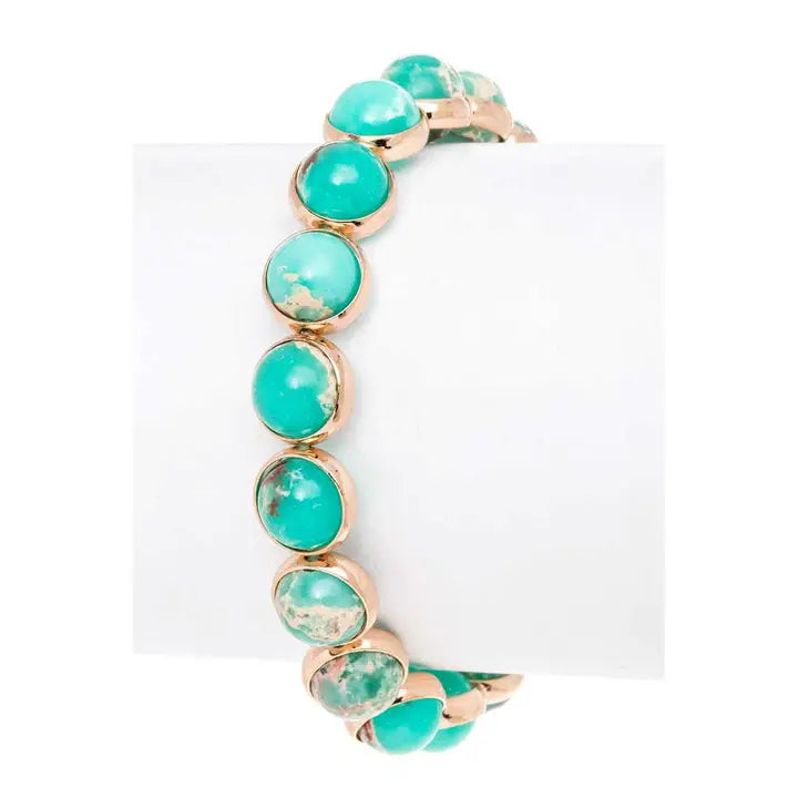 Genuine Stone Stretch Bracelet