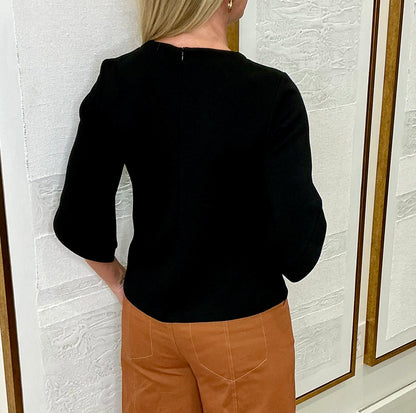 Black Zip-Up Shirt