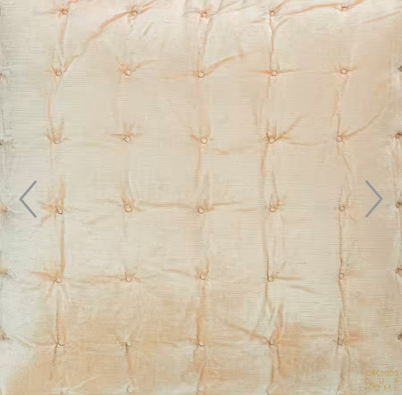 Champagne Tufted Velvet Quilt & Euro Set-Queen