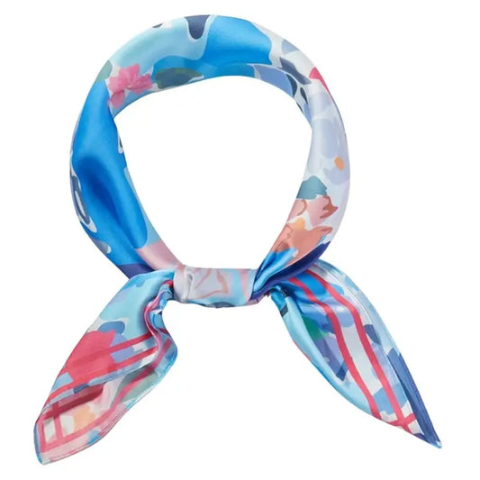 Blue Garden Print Bandana