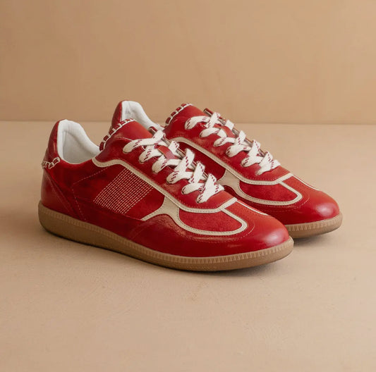 Red Lace Up Sneaker