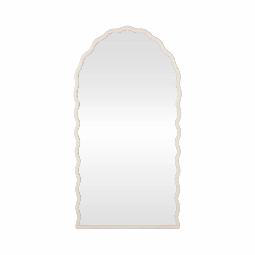 White Leaner Mirror 31"X59"