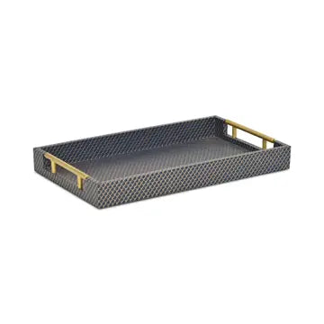 Navy Blue Scale Pattern Tray