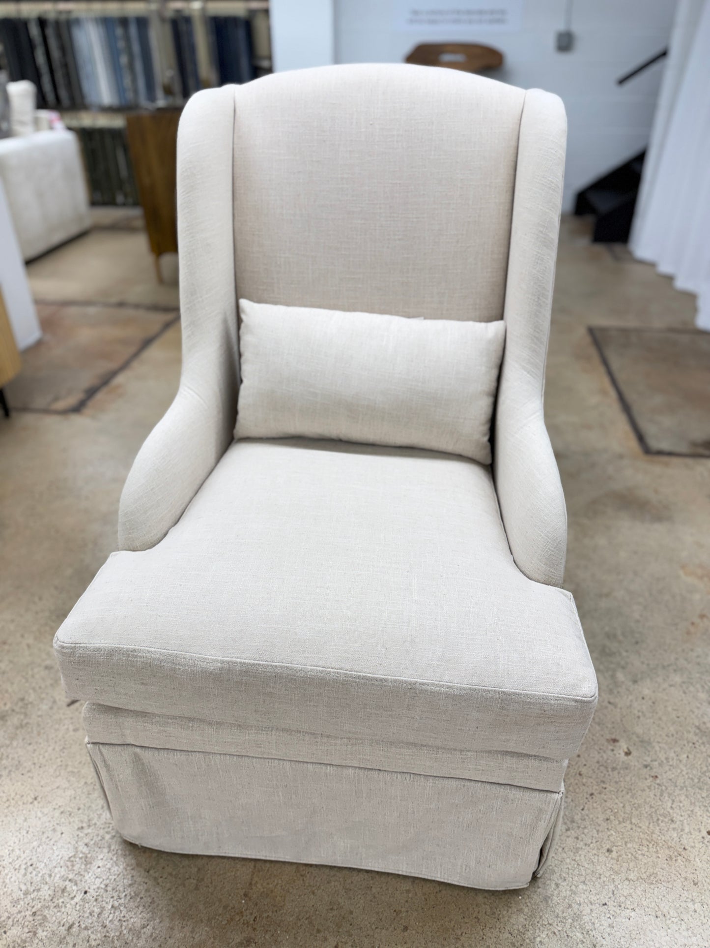 Beige Upholstered Chair