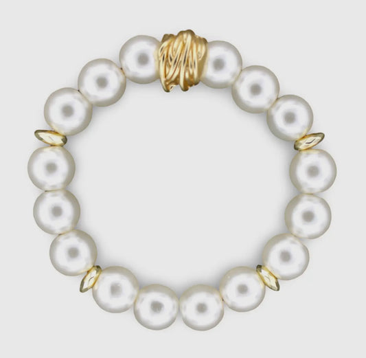 Stretch Pearl Bracelet/Glass