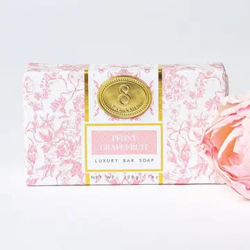 Peony Grapefruit Wrapped Bar Soap