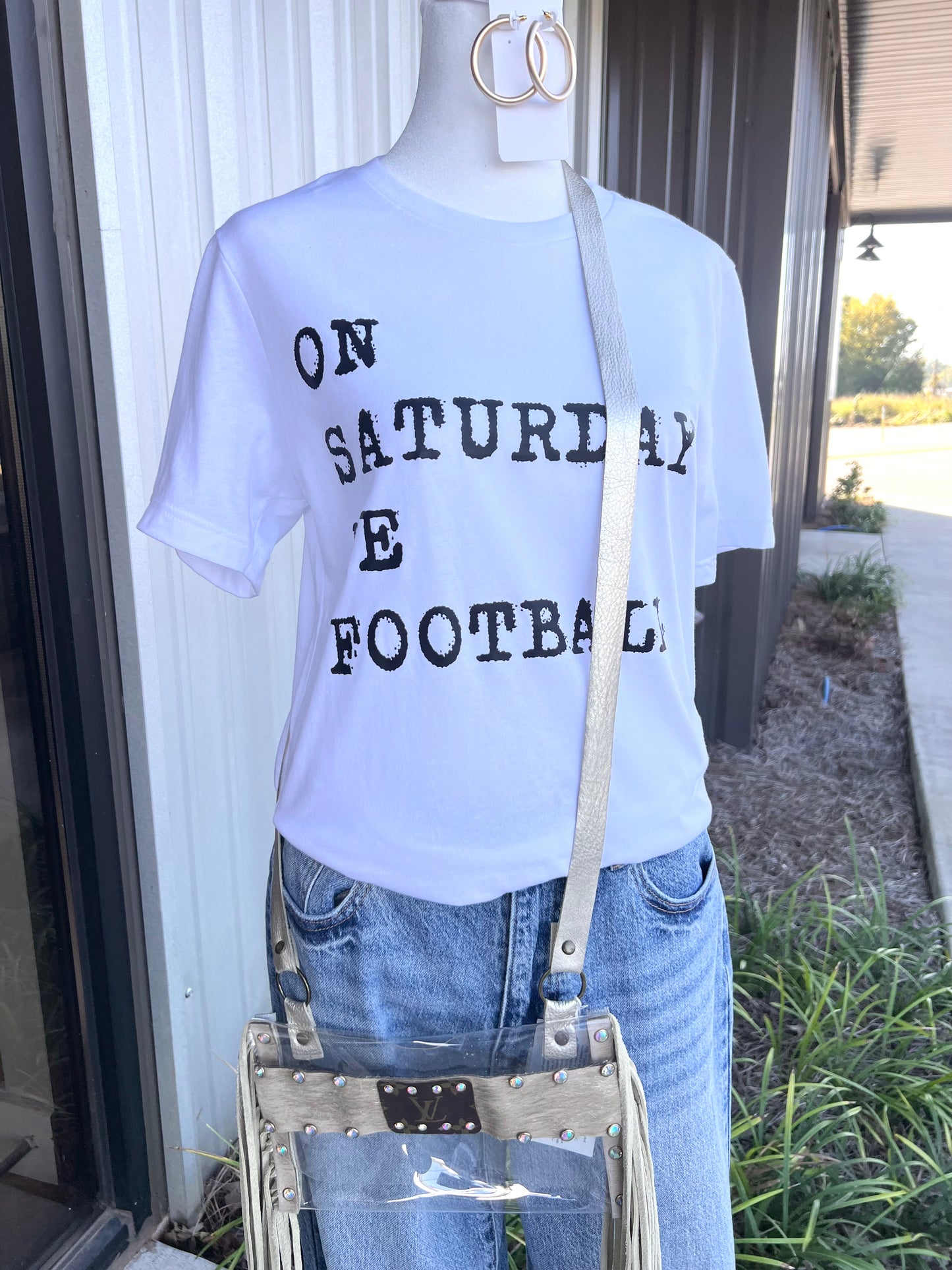 On Saturdays We Football T-Shirt