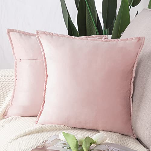 Dusty Pink Velvet Pillow 24"