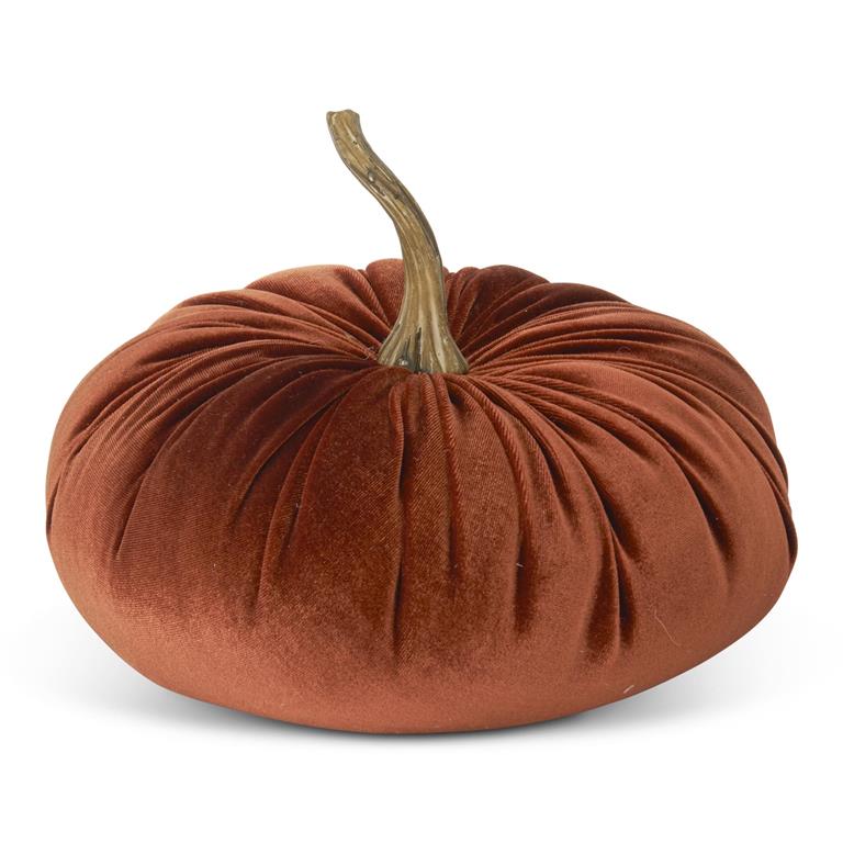 7.25 Inch Velvet Stuffed Pumpkin