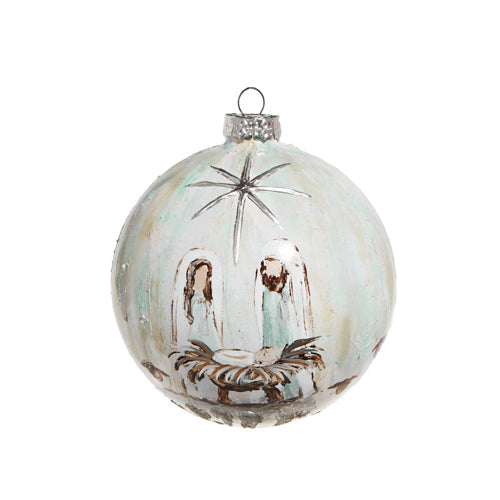 Holy Family Ball Ornament 5"