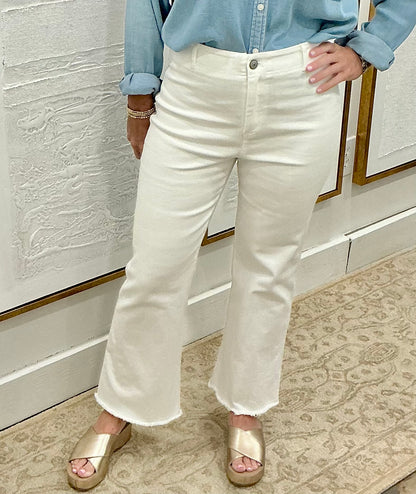 White Soft Stretch Pants