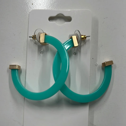 Teal Large Earrings