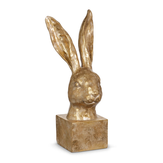Gold Rabbit Bust 12.75"