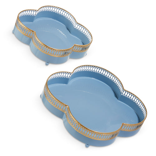 Scalloped Tray Cornflower Blue