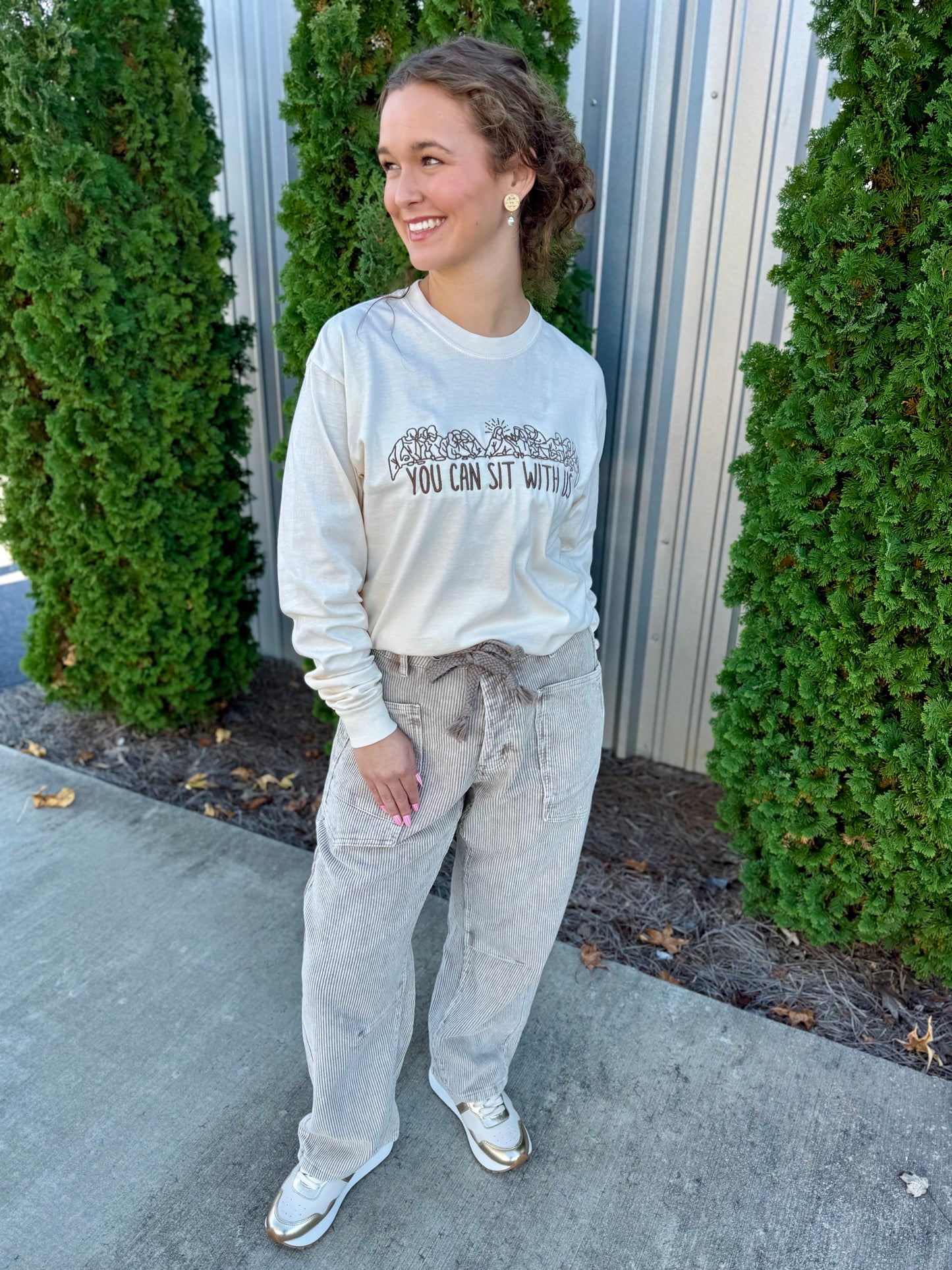 "You Can Sit With Us" Long Sleeve Tee