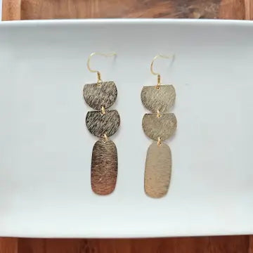 Gold Multi Drop Earrings