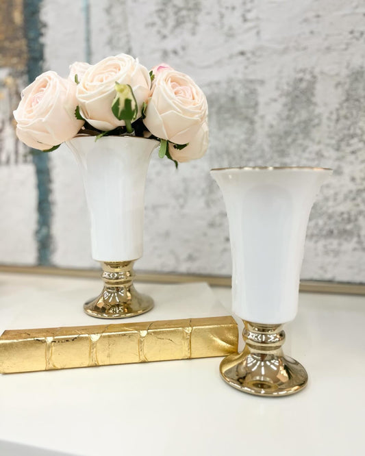 White & Gold Vase