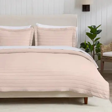 3 pc Quilt Set-Rose Clay Queen