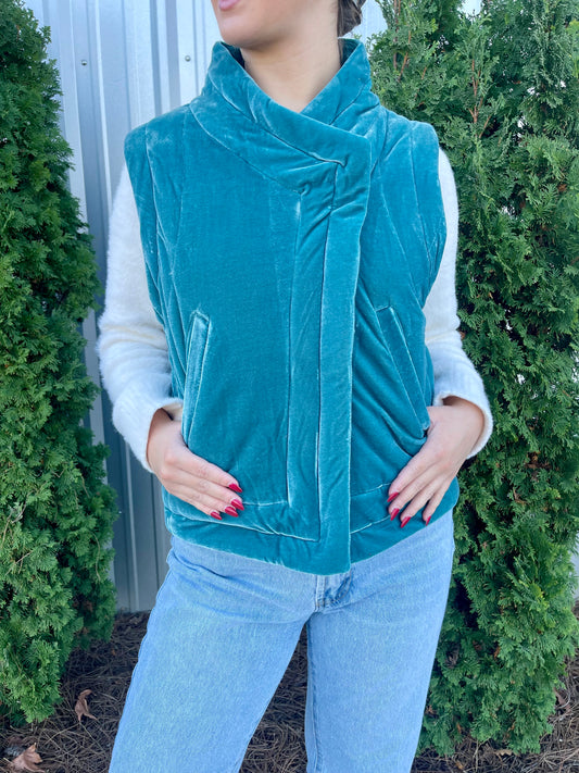 Emerald Puff Vest