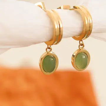 Dangle Stone Earrings