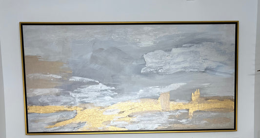 Gold Tranquility Art 39"x59"