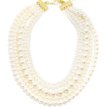 Multi-Strand Pearl Necklace