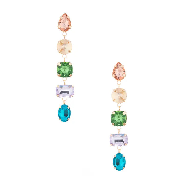 Crystal Drop Chandelier Earrings