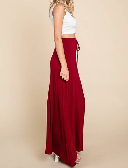 Burgundy Maxi Skirt