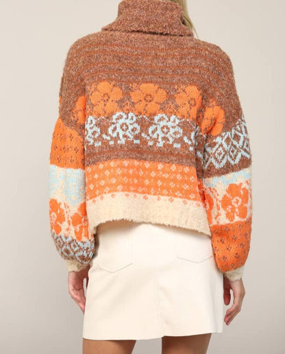 Orange Multi Sweater