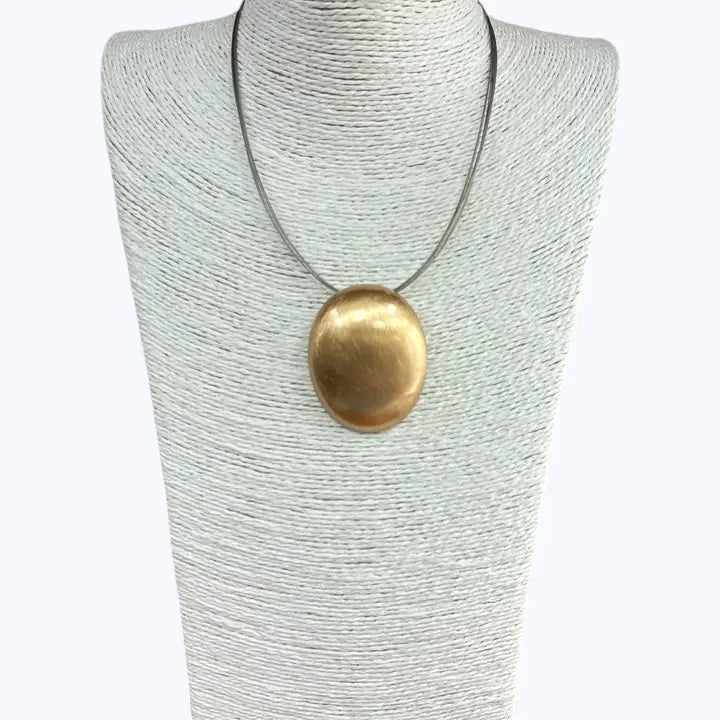 Matte Oval Pendant