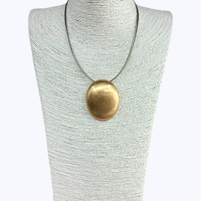 Matte Oval Pendant