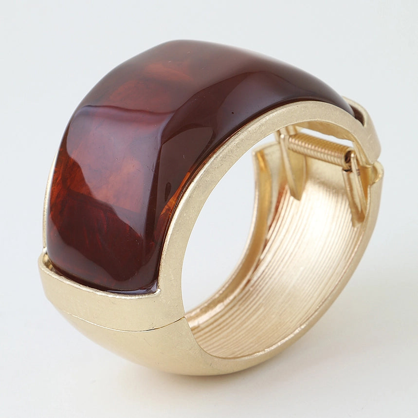 Stone Dome Cuff Bracelet