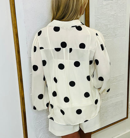 Black & White Polka Dot Blouse