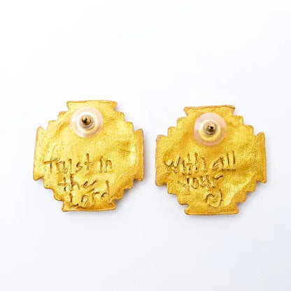 Jerusalem Cross Studs