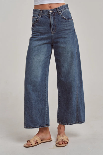 High Rise Wide Leg Denim