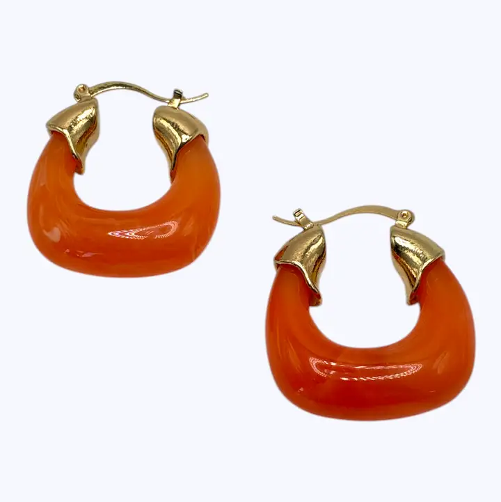 Acrylic Hoop Earrings