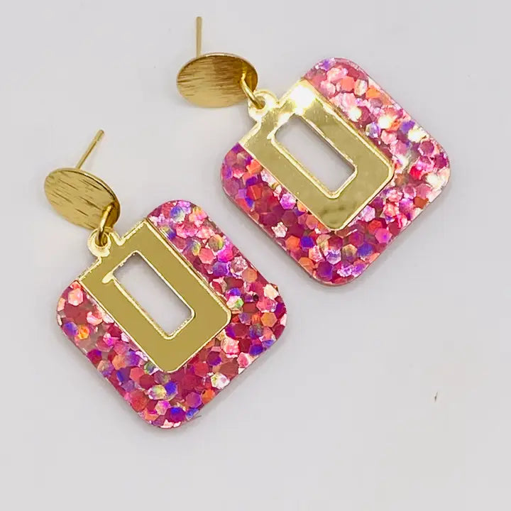 Square Drop Earrings