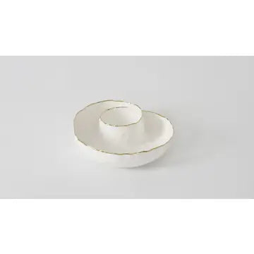 Round Chip & Dip Serving Tray