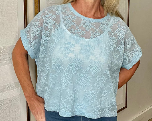 Blue Lace Tee