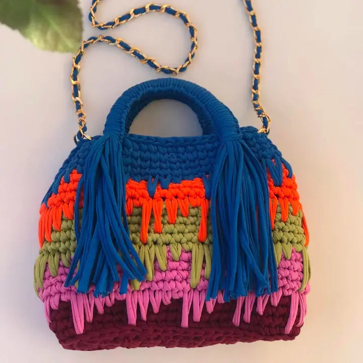 Multicolor Handmade Crochet Purse