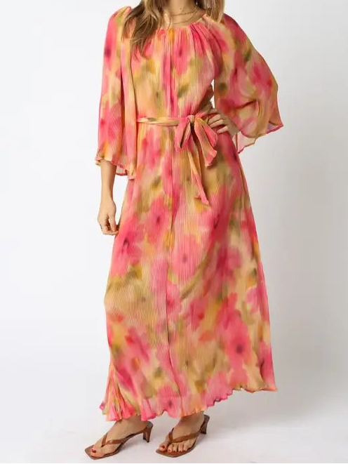 Sheer Floral Swimsuit Cover Up