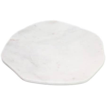 Large White Marble Plate