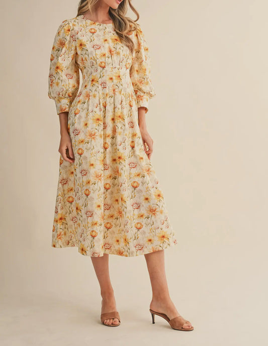Midi Floral Dress