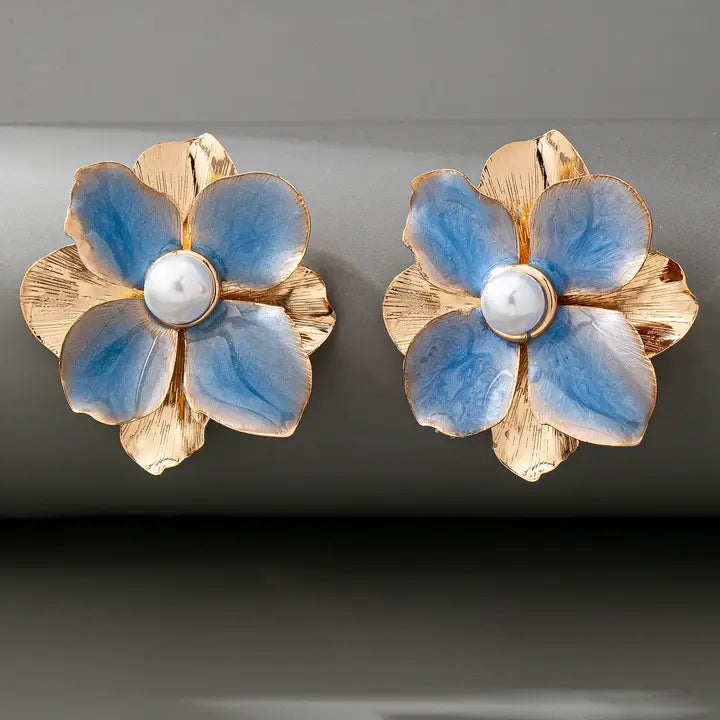Flower Pearl Earrings