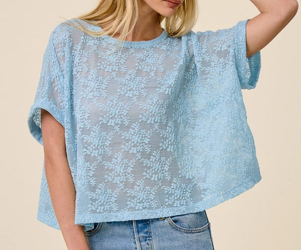 Blue Lace Tee