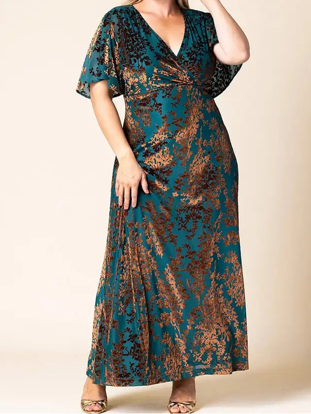 Plus Twilight Velvet Dress
