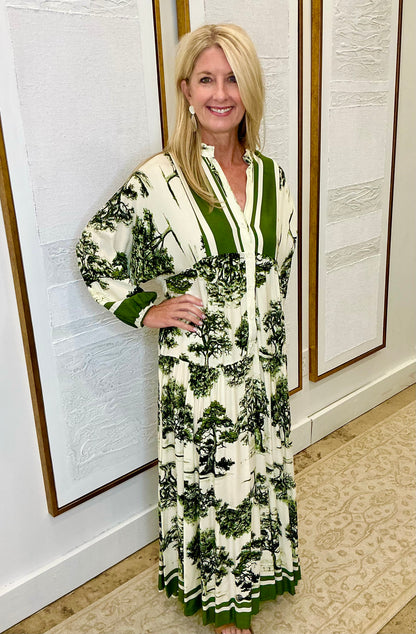 Green Landscape Dress