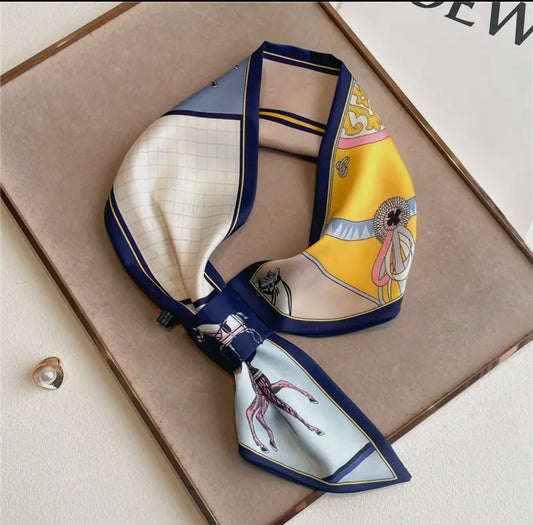 Equestrian Loop Scarf/Blue